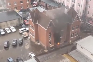 В Рязани произошёл пожар на Первомайском проспекте